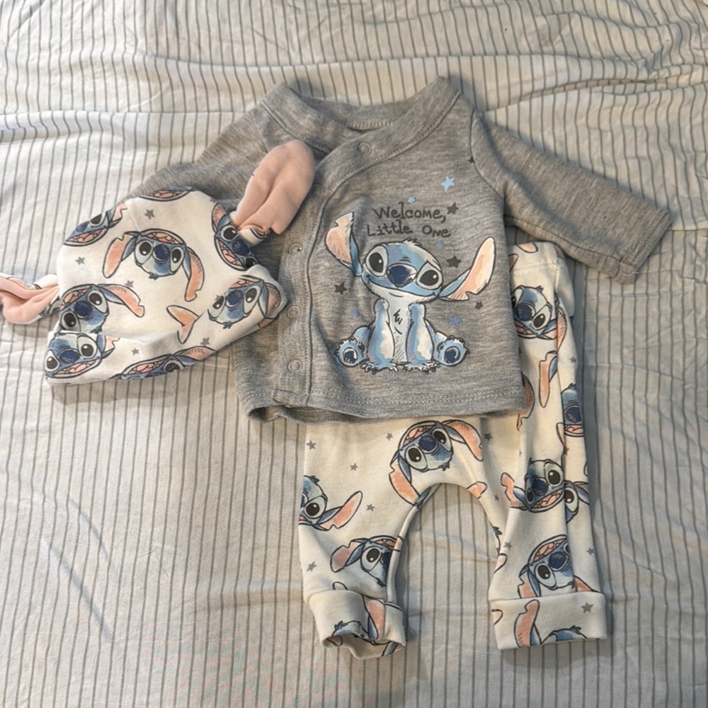 Disney Gray Baby Outfit with Character Design